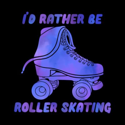 Id Rather Be Roller Skating Blue Throw Pillow Official Skating Merch