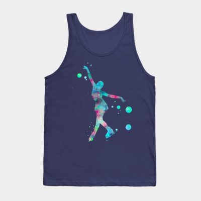 Figure Skating Watercolor Painting 1 Tank Top Official Skating Merch