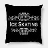 Sports Ice Skating Throw Pillow Official Skating Merch