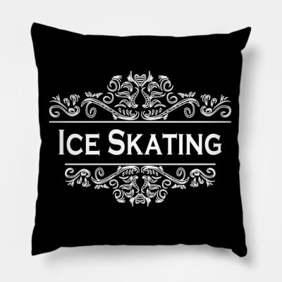 Sports Ice Skating Throw Pillow Official Skating Merch