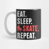 Eat Sleep Skate Repeat Roller Skating Mug Official Skating Merch