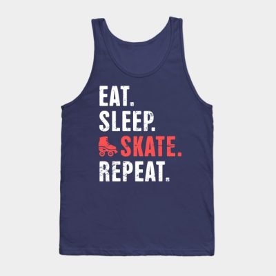 Eat Sleep Skate Repeat Roller Skating Tank Top Official Skating Merch