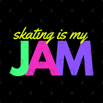 Skating Is My Jam Bright Colors Tapestry Official Skating Merch