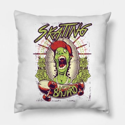 Skating Bastard Throw Pillow Official Skating Merch