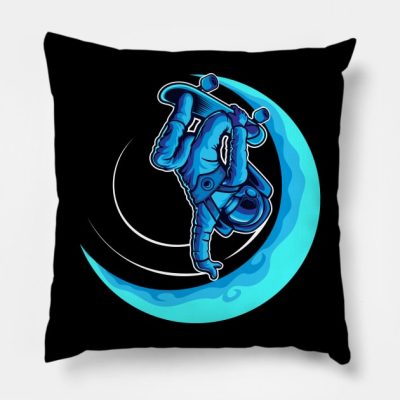 Skating On The Moon Throw Pillow Official Skating Merch