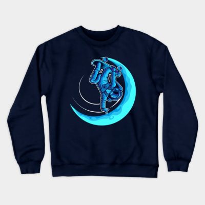 Skating On The Moon Crewneck Sweatshirt Official Skating Merch