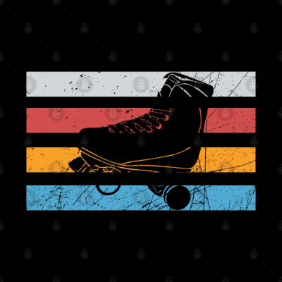 Retro Roller Skating Just Skate On Throw Pillow Official Skating Merch