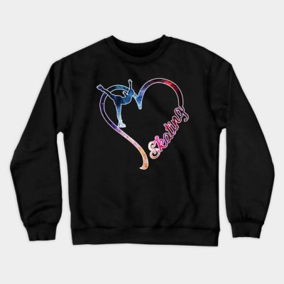 Galaxy Skating Heart Crewneck Sweatshirt Official Skating Merch