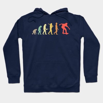 Retro Skating Evolution Gift For Skaters And Skate Hoodie Official Skating Merch