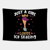 Just A Girl Who Loves Ice Skating Tapestry Official Skating Merch