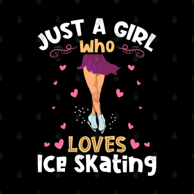 Just A Girl Who Loves Ice Skating Tapestry Official Skating Merch