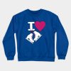 I Love Ice Skating Crewneck Sweatshirt Official Skating Merch