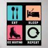 figure skater eat sleep ice skating repeat poster r8f7fcd14a02c467eb163c538fcd2c006 wva 8byvr 1000 - Skating Gifts