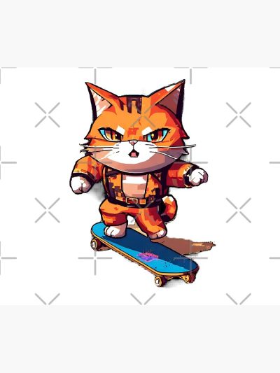 Cat On Skateboard Tapestry Official Skating Merch