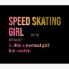 Speed Skating Girl Definition In Watercolor Tapestry Official Skating Merch