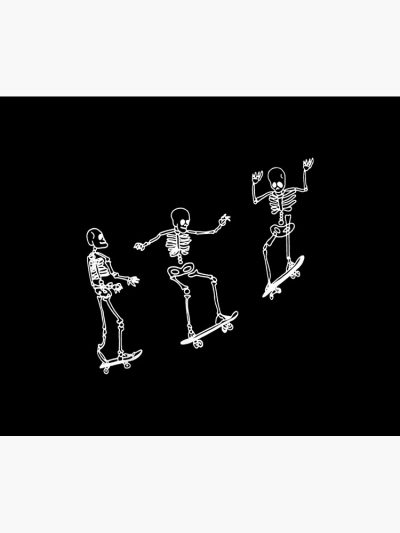 Funny Skeleton Skateboard Tapestry Official Skating Merch