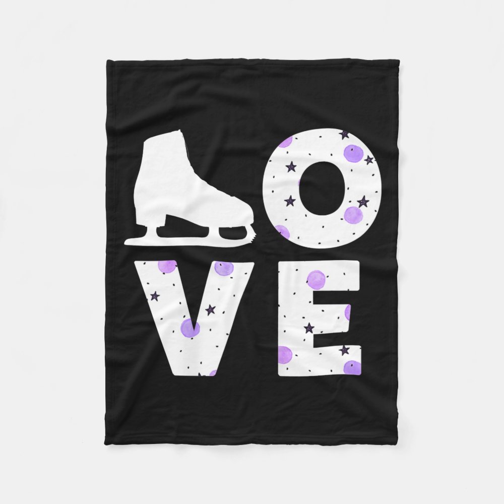 i love ice skating girls figure skating gifts fleece blanket re45df81313874a16bc46629bb477765d zkhkh 1000 - Skating Gifts