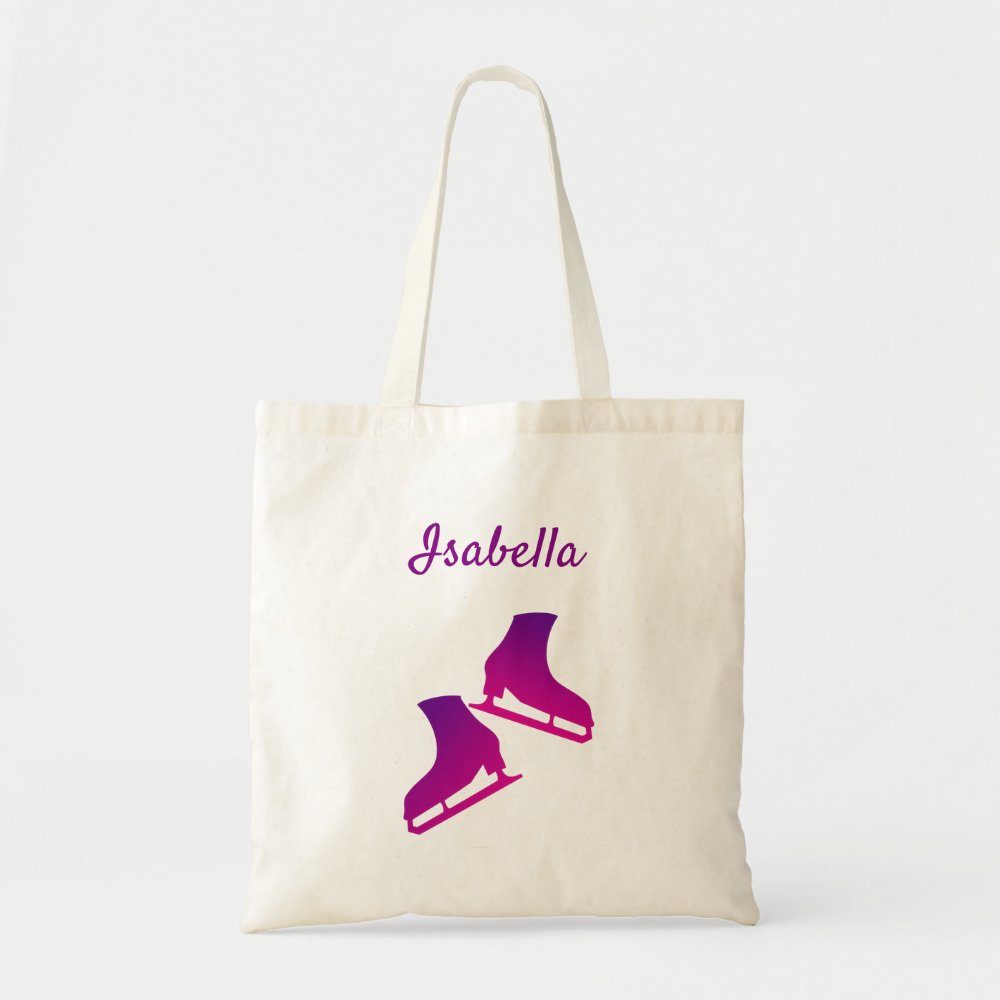 ice skating tote bag figure skates purple pink r6bbbed8750ab488eabcece581b03f008 v9w6h 8byvr 1000 - Skating Gifts