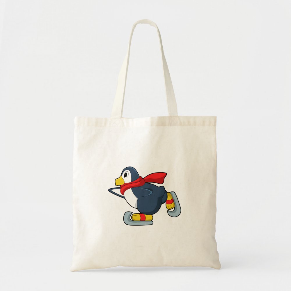 penguin at ice skating with ice skates png tote bag r38722aa897914d16960a7edf2fa59d87 v9w6h 8byvr 1000 - Skating Gifts