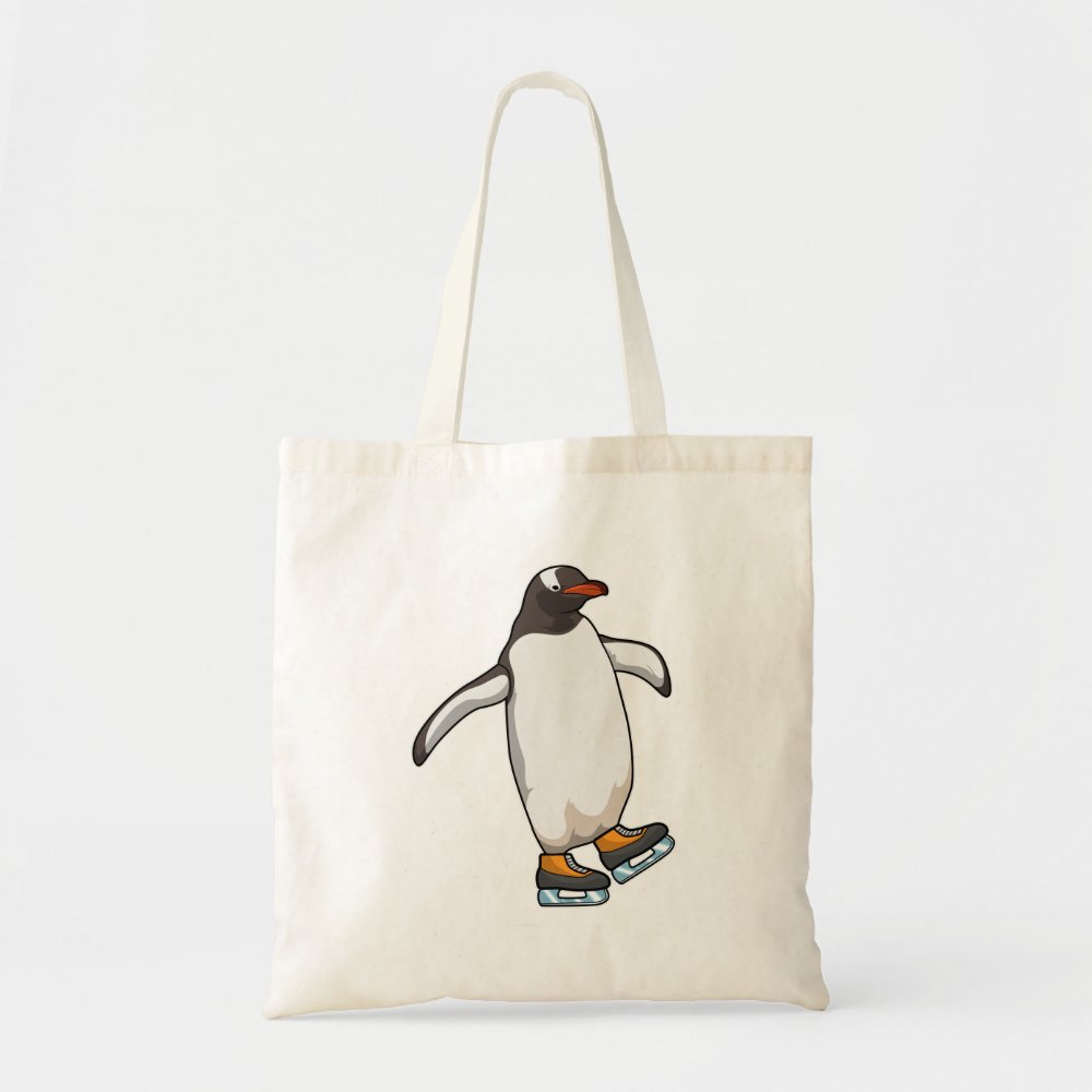 penguin at ice skating with ice skates tote bag r346fe0078fa241e3b6d31b8ac615ffb1 v9w6h 8byvr 1000 - Skating Gifts
