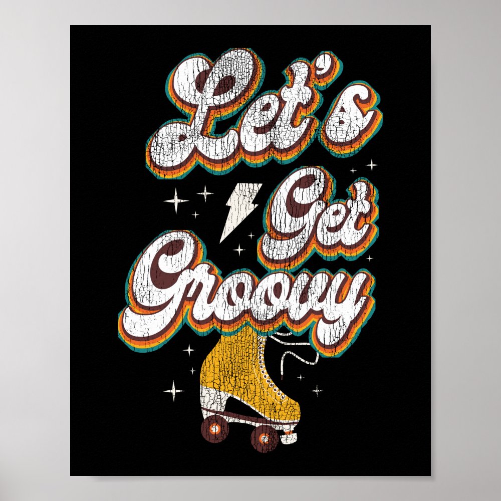 roller skating lets get groovy 1970s retro poster r7201b88a75ff46179e11cfd825520dc7 wva 8byvr 1000 - Skating Gifts