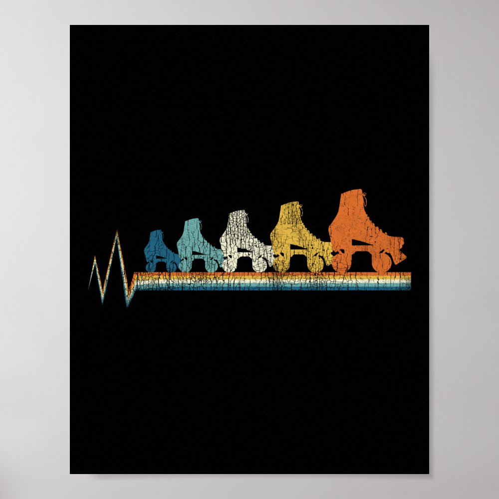 roller skating retro roller skate 1970s retro poster rebc1ec5b1fdf4dad9fb99c385dad62be wva 8byvr 1000 - Skating Gifts