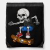 skull playing skateboard drawstring bag r0de9101cea764b5b8ea8ddce7f0b5197 zffcx 1000 - Skating Gifts