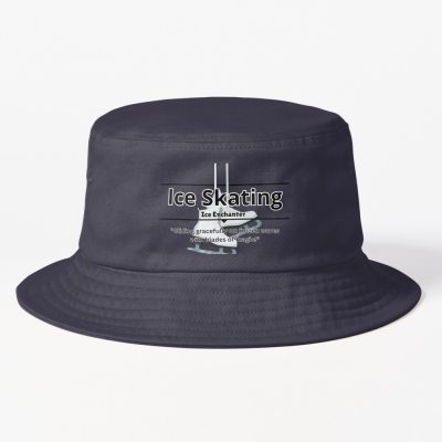 Ice Skating Funny Design Bucket Hat Official Skating Merch