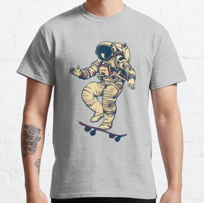 Astronaut Skateboarding T-Shirt Official Skating Merch