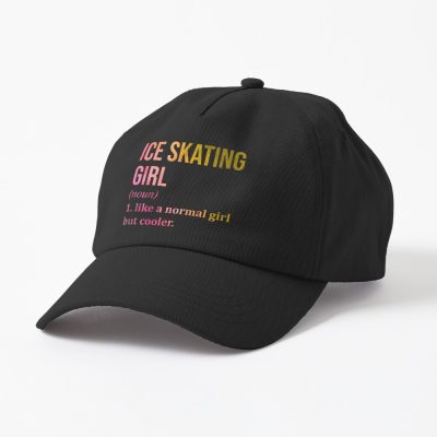 Ice Skating Girl Definition In Watercolor Cap Official Skating Merch