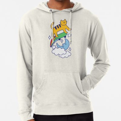 Cat Flying On A Skateboard Hoodie Official Skating Merch