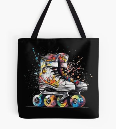 Rollerblades Or Rollerskates Inline Skates Art Freeskating Tote Bag Official Skating Merch