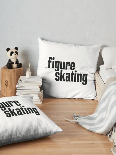 Figure Skating Throw Pillow Official Skating Merch