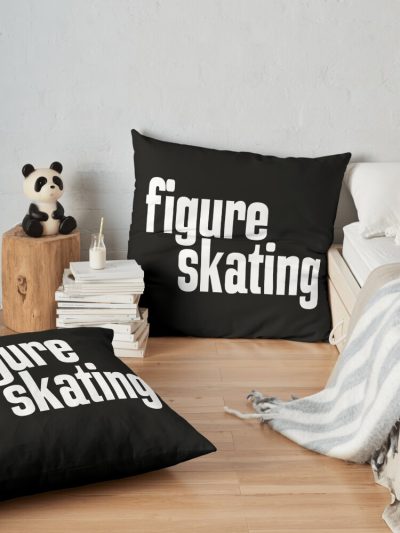 Figure Skating Throw Pillow Official Skating Merch