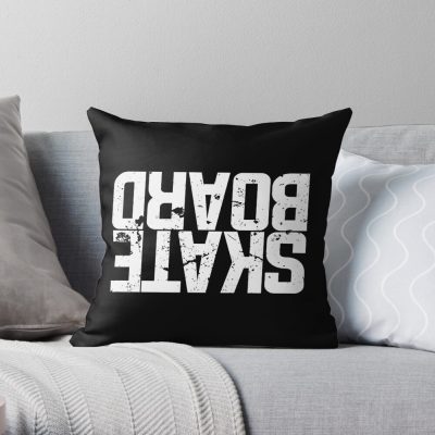 Skateboard Throw Pillow Official Skating Merch