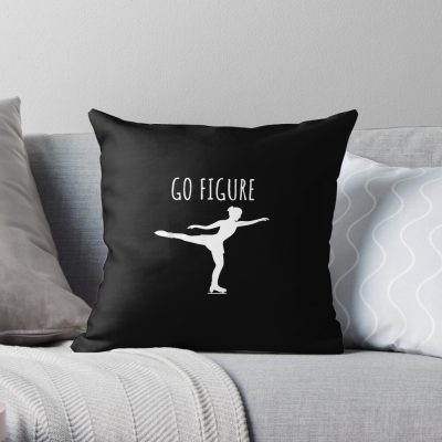 Figure Skating Throw Pillow Official Skating Merch