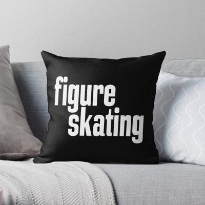 Figure Skating Throw Pillow Official Skating Merch