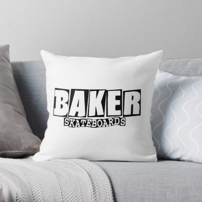 Baker Skateboard Throw Pillow Official Skating Merch