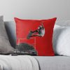 Cool Skater On Red Throw Pillow Official Skating Merch