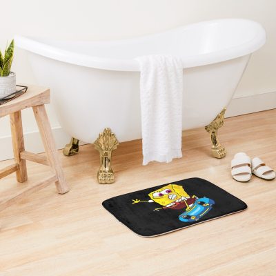 Cool Skating Sponge Bob Design #Skateboard Bath Mat Official Skating Merch