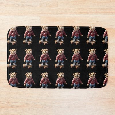 Skating Dog Bath Mat Official Skating Merch