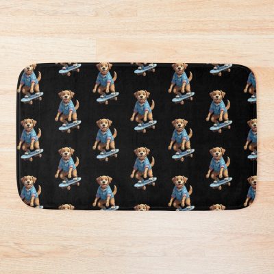 Skating Dog Bath Mat Official Skating Merch