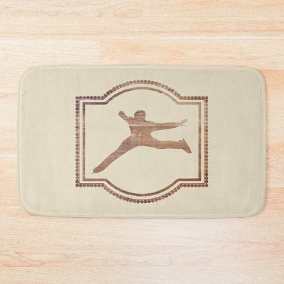 Ice Skating Carved Wood Bath Mat Official Skating Merch