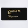 Speed Skating Girl Definition In Gold Mouse Pad Official Skating Merch