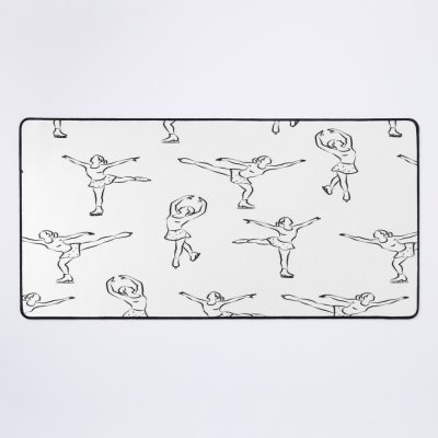 Figure Skating - Black And White Mouse Pad Official Skating Merch