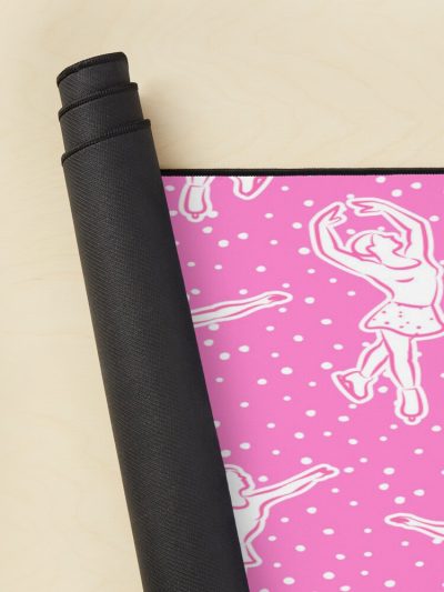 Figure Skating - Pink With Dots Mouse Pad Official Skating Merch