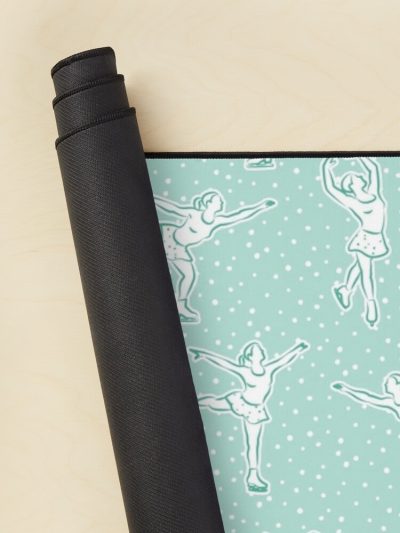 Figure Skating - Teal With Dots Mouse Pad Official Skating Merch