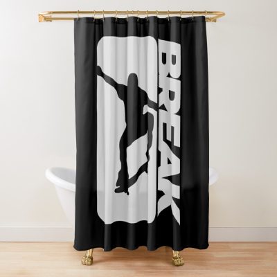 Explore Skateboarding Fun Adventure Break Shower Curtain Official Skating Merch