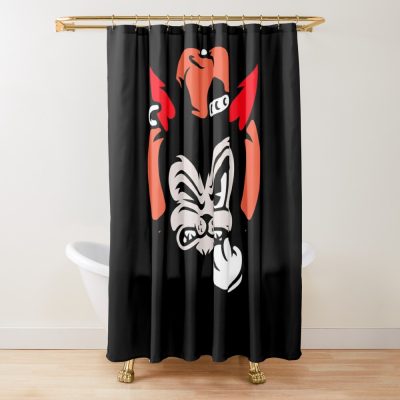 Skating Angry Cat Shower Curtain Official Skating Merch