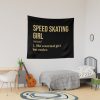 Speed Skating Girl Definition In Gold Tapestry Official Skating Merch